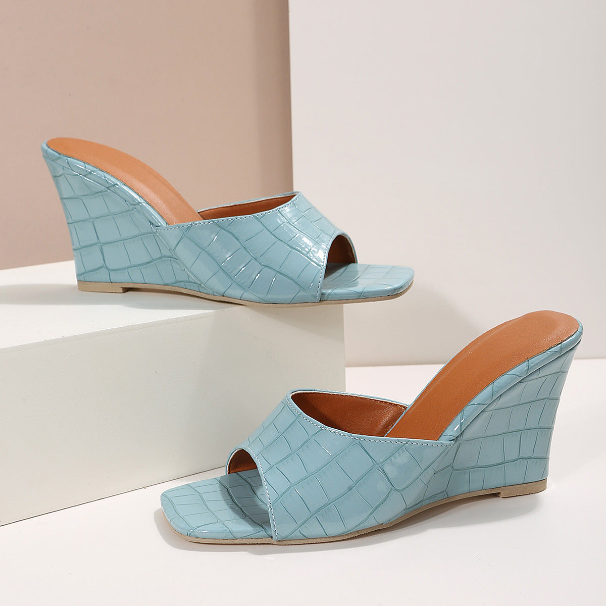 Seleste Wedge Mule Sandals