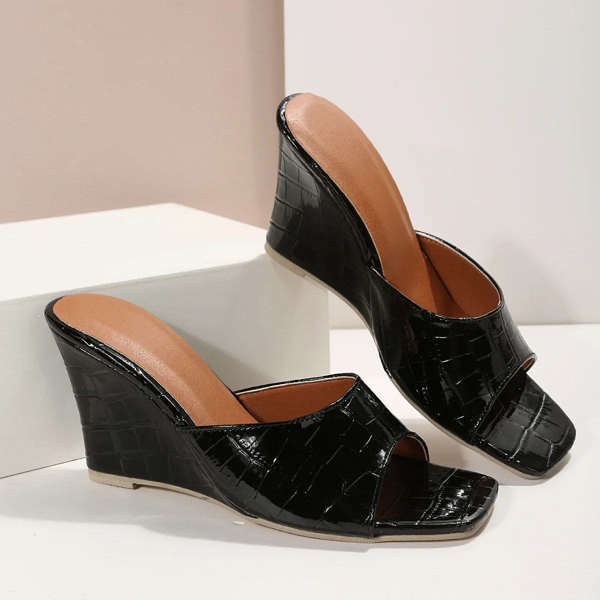 Seleste Wedge Mule Sandals